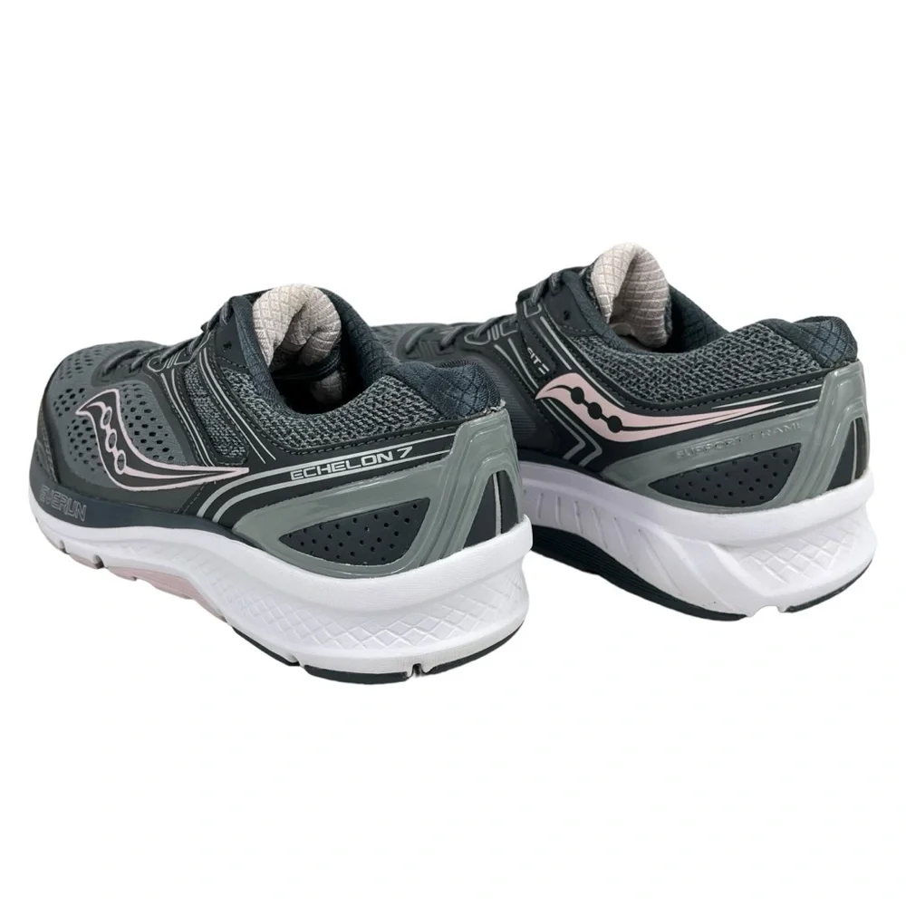 Saucony | Women’s 6.5 | Gray‎ & Pink Echelon 7 Running Shoes S10468-1